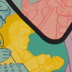 Mural depiction of Hector Le Luca