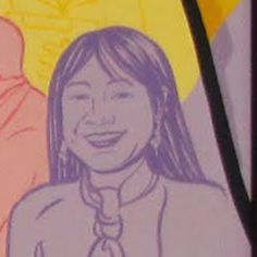 mural depiction of Sau Lan Wu